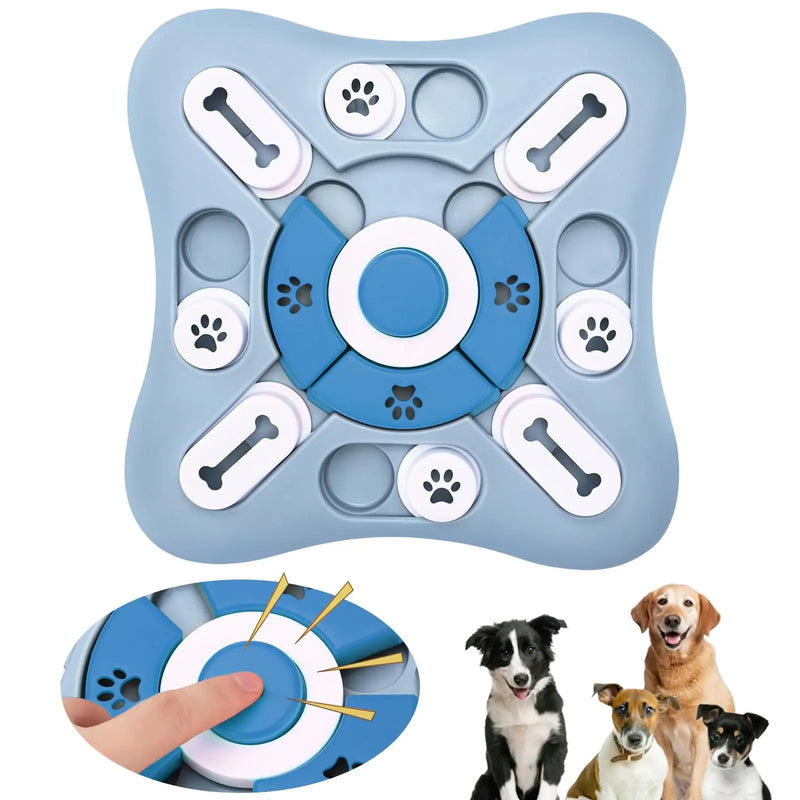 Smart Slow Feeder Puzzle Bowl for Dogs & Cats