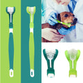 3-Sided Pet Toothbrush for Dogs and Cats Oral Care