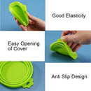 Couvercles réutilisables en silicone pour boîtes de nourriture pour animaux