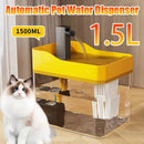 Fuente de agua automática para gatos: bomba silenciosa y cuenco con filtro